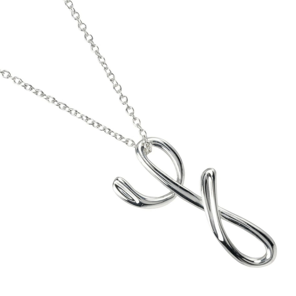 Tiffany Co Letter Y Necklace Sterling Silver